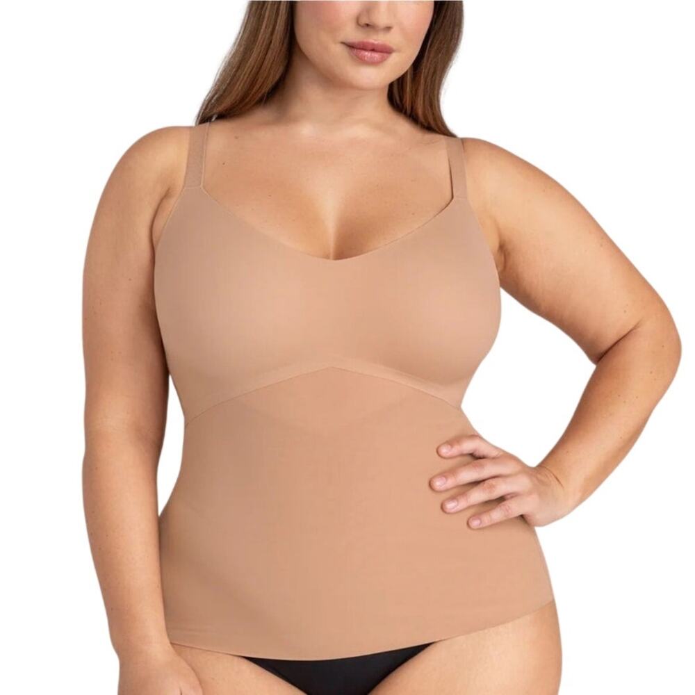 NWOT HoneyLove Liftwear Tank $84 Adjustable Straps Sand Pink Size XL